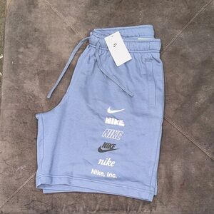 Nike Men's Light Blue Athletic Shorts